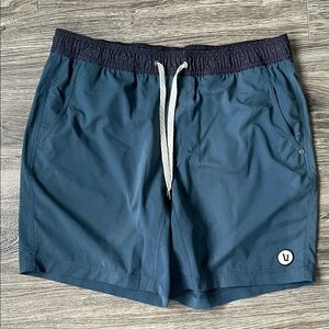 Vuori Men's Kore Lined Shorts 7”- Indigo